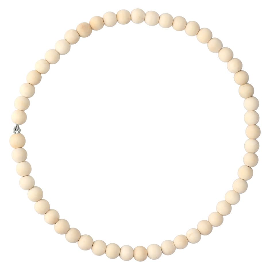 Crafter's Square Wooden Bead Wreath, 10 in