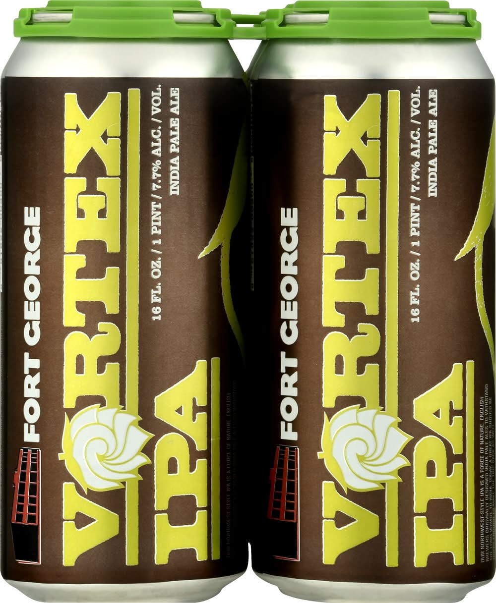 Fort George Vortex Domestic Ipa Beer (4 x 16 fl oz)