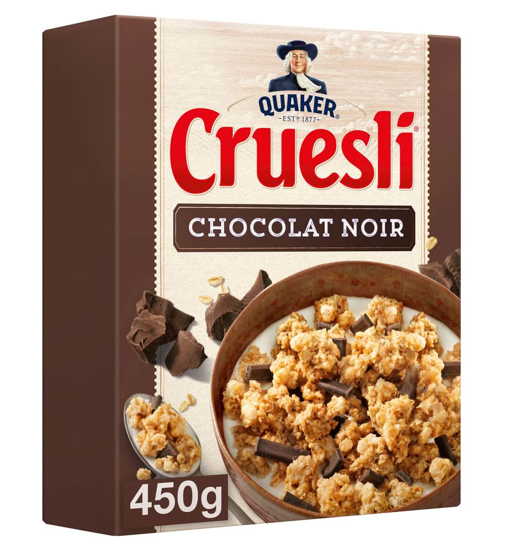 Quaker Cruesli - Muesli aux céréales croquantes, chocolat noir (450g)
