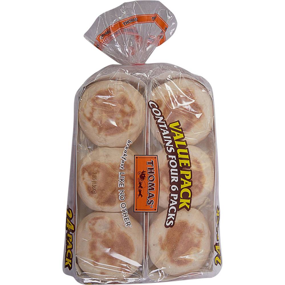 Thomas Original English Muffins, 24-count