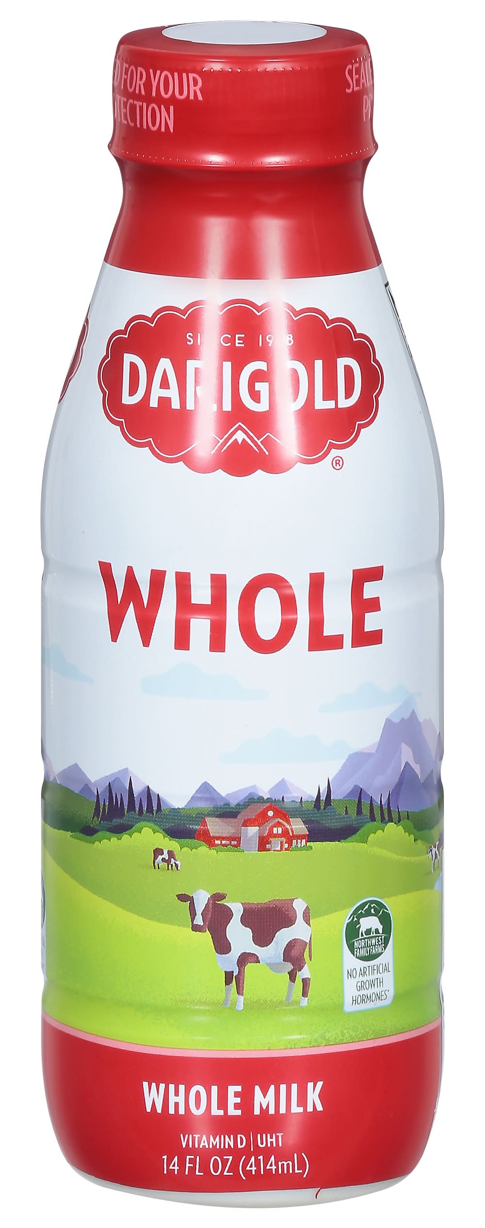 Darigold Whole Milk Bottle (12 ct, 14 oz)