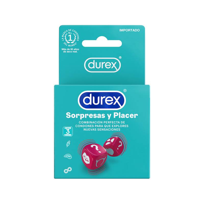 Durex Preservativo Sorpresas Y Placer 3Ud