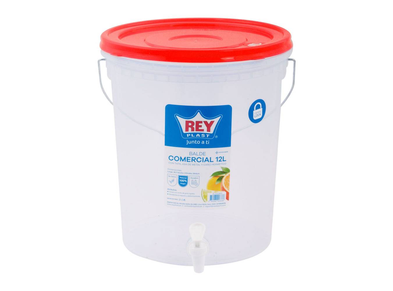 Reyplast balde 12 litros comercial (1 balde)
