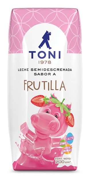 Leche saborizada frutilla tetraprisma 200ml