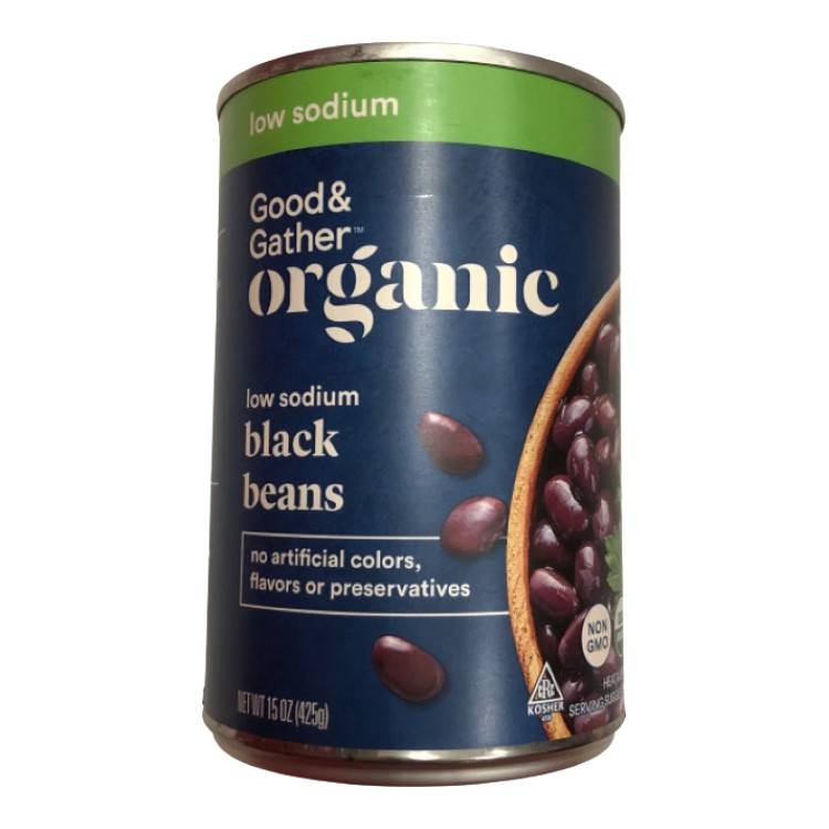 Good & Gather Organic Low Sodium Black Beans (15 oz)