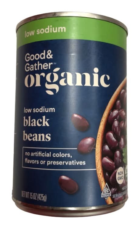 Good & Gather Organic Low Sodium Black Beans (15 oz)