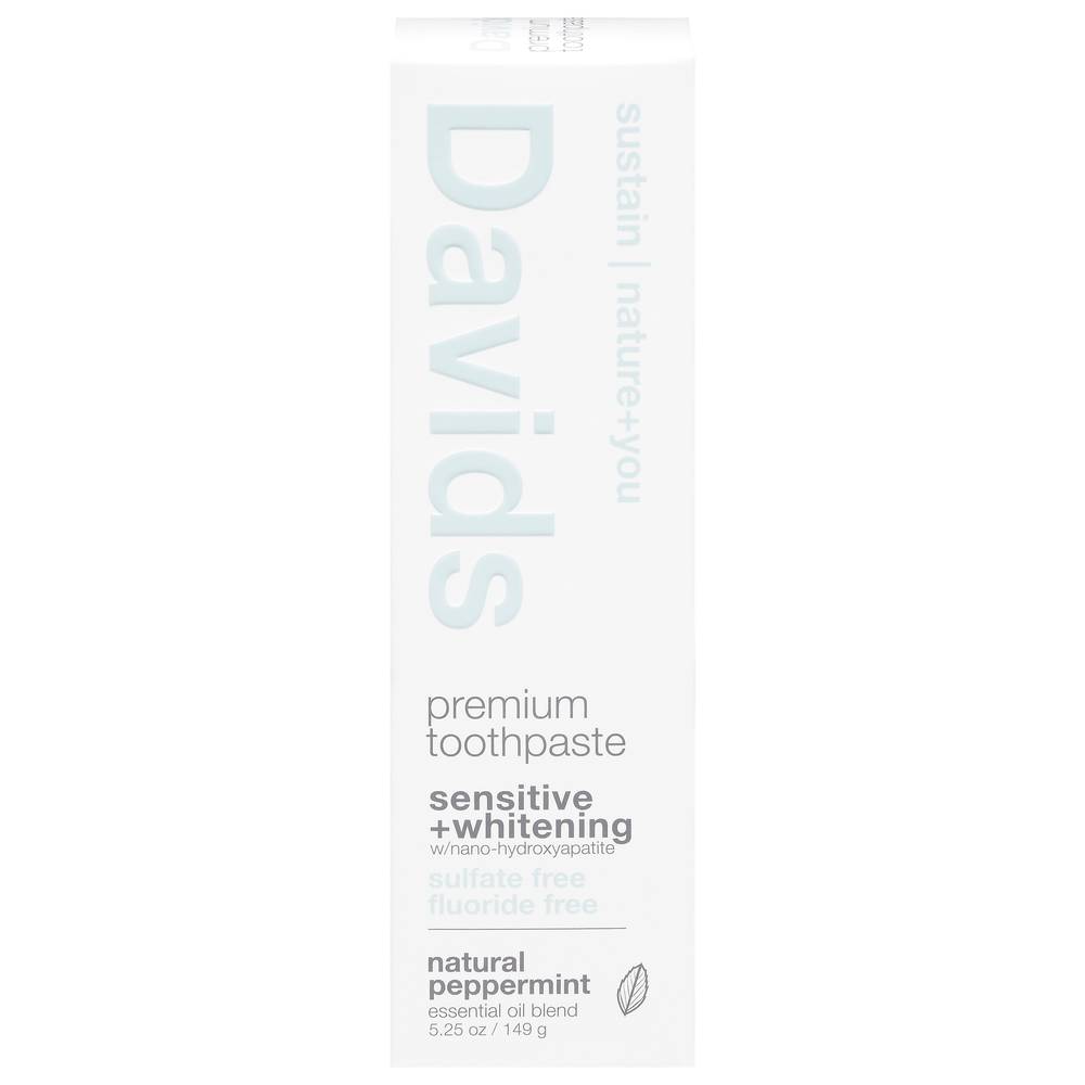 Davids Premium Natural Toothpaste (peppermint)