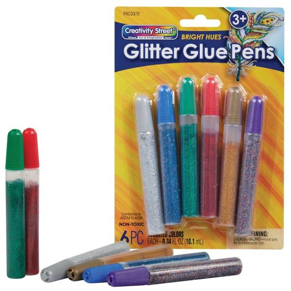Creativity Street Glitter Glue Pens 6ct