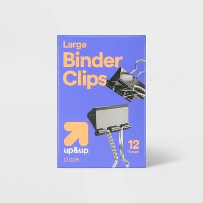 up&up Large Binder Clips (12 ct)