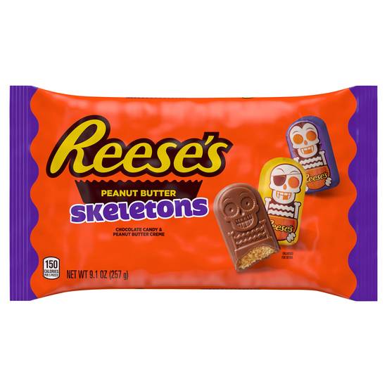 Reese's Milk Chocolate Peanut Butter Skeletons Halloween Candy