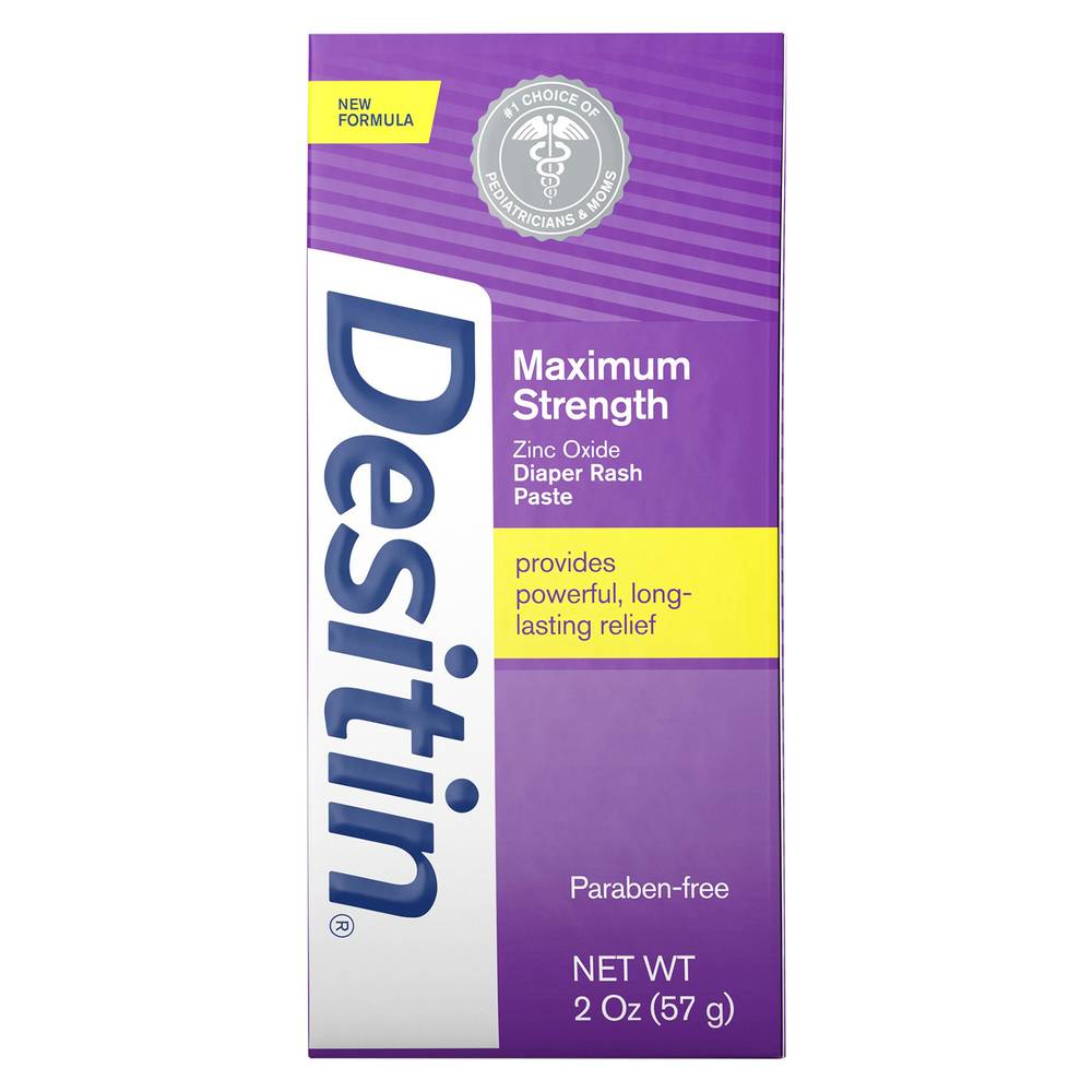 Desitin Maximum Strength Zinc Oxide Diaper Rash Paste (2 oz)