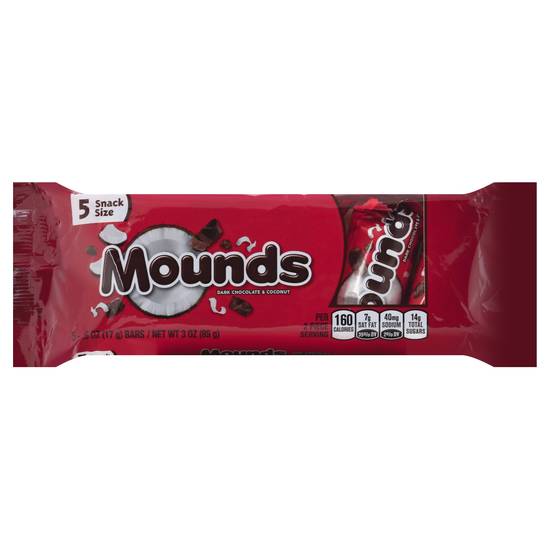 Mounds Dark Chocolate and Coconut Bar (5 ct)