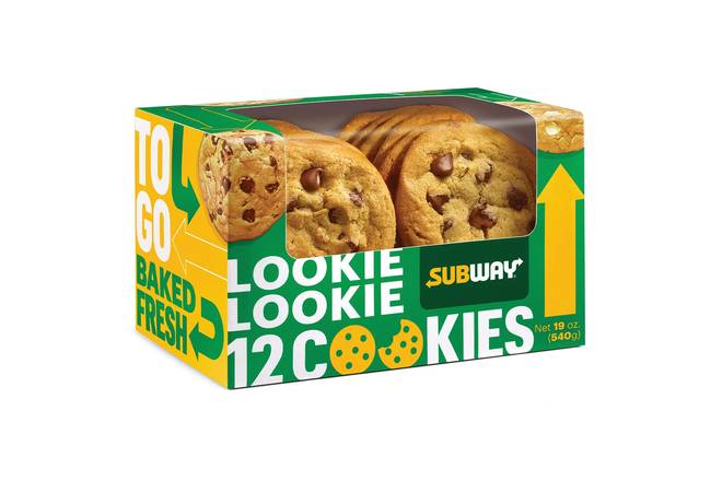 Order 12 Pack Cookie Box food online from Subway store, Hurricane on bringmethat.com