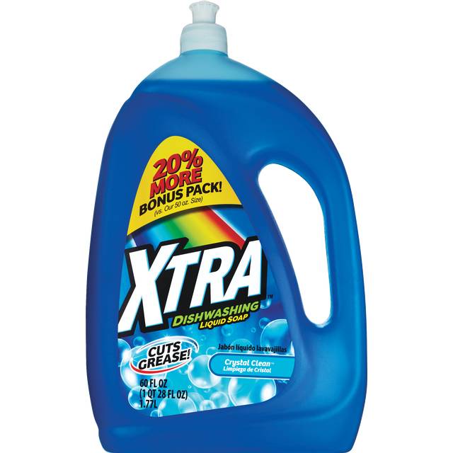 Xtra Crystal Clean Dishwashing Liquid Soap (60 fl oz)