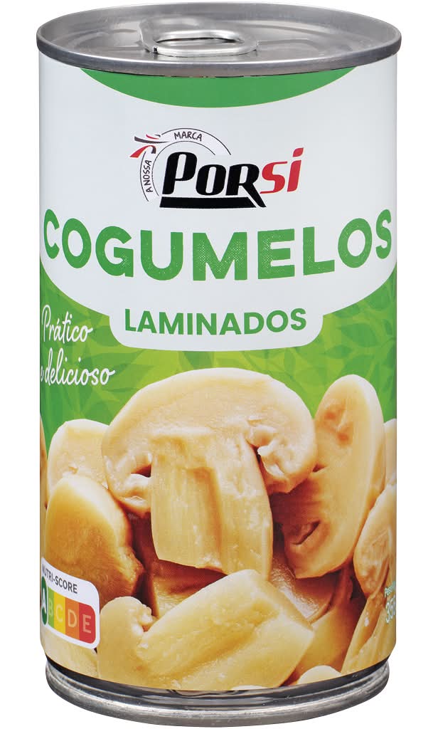 Porsi - Cogumelos laminados 1/2, embalagem de 355g