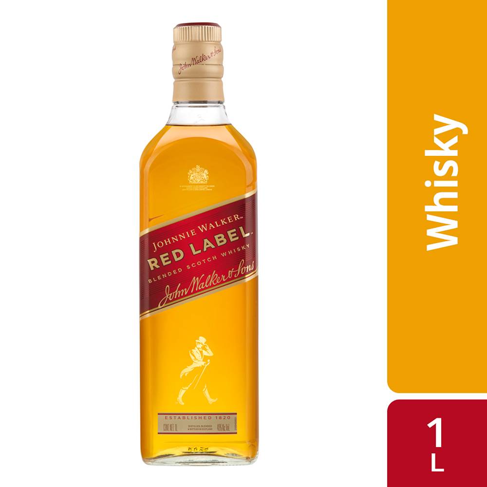 Johnnie walker whisky red label (1 l)