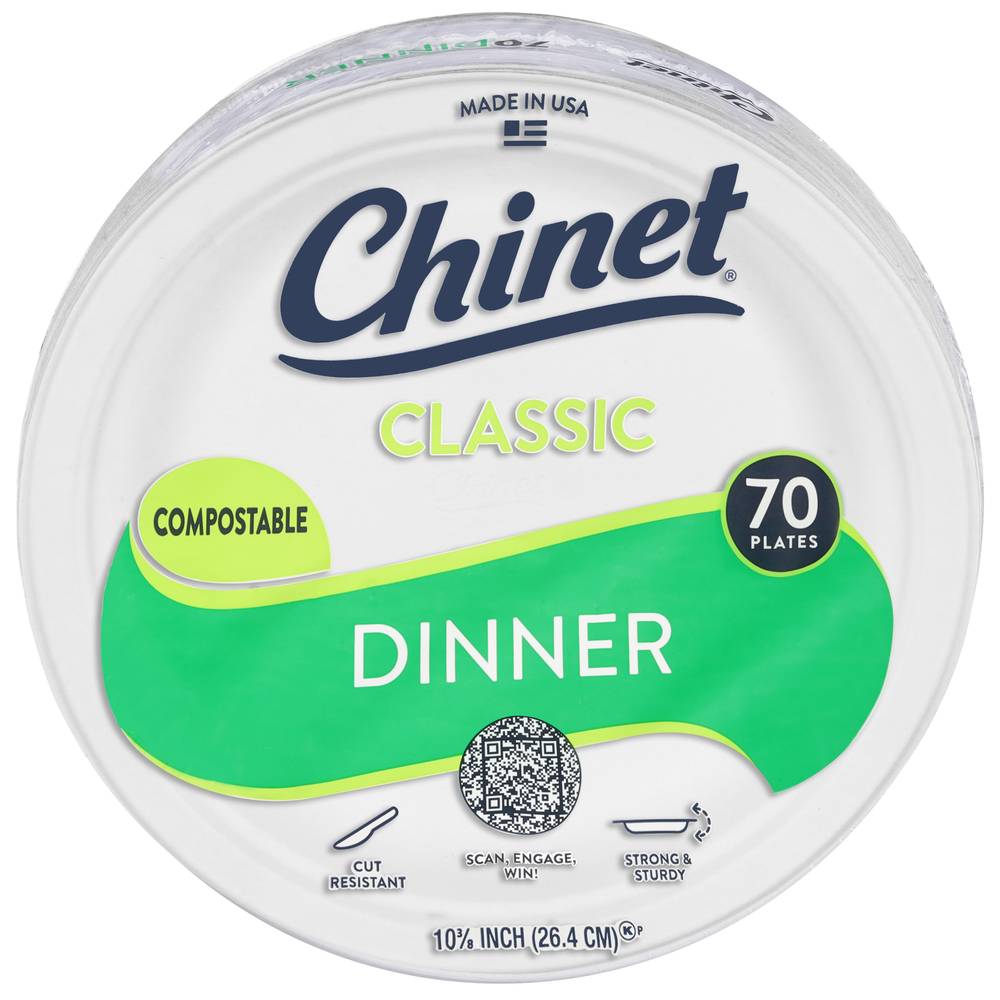 Chinet Classic Dinner Plates