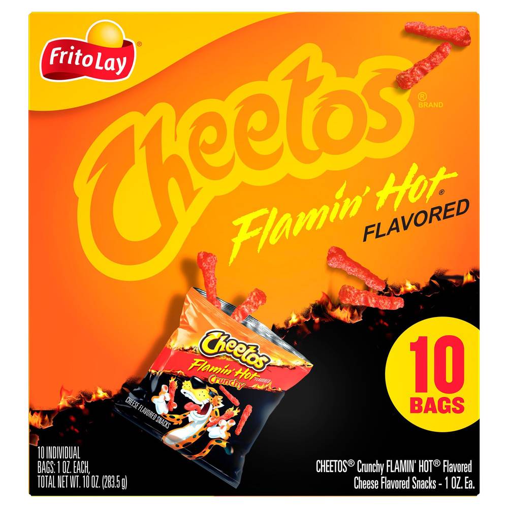 Cheetos Crunchy Snacks (flamin' hot-cheese)