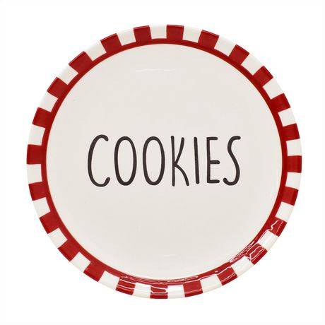 Holiday Time Cookies Plate, 7 inch, 1 piece