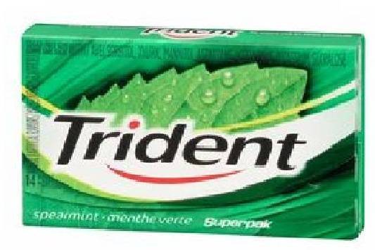 Trident Peppermint White Gum