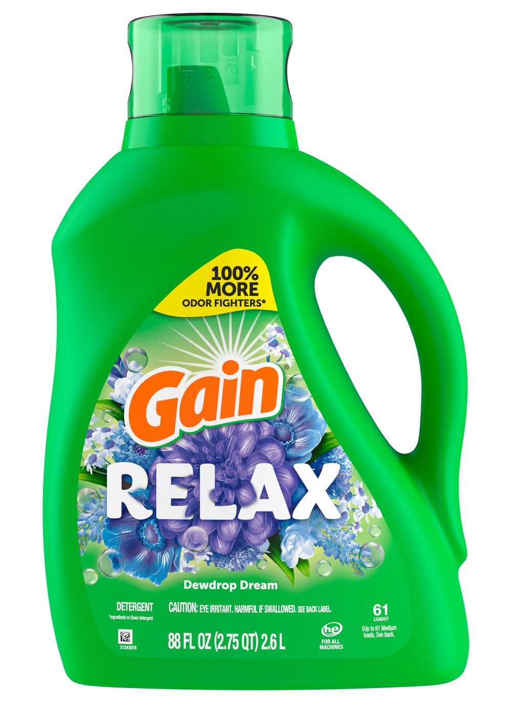 Gain Relax Liquid Laundry Detergent Dewdrop Dreams (88 fl oz)
