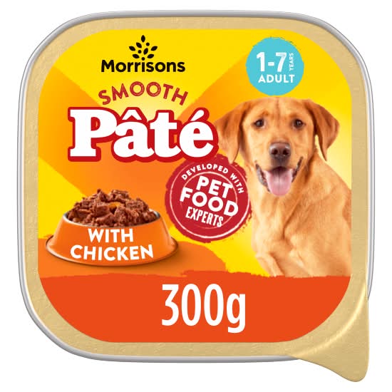 Morrisons Smooth Pate With Chicken Adult Dog Food (300g)