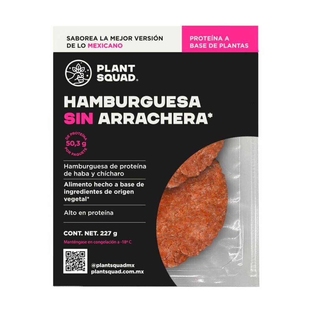 Plant squad Hamburguesa sin arrachera