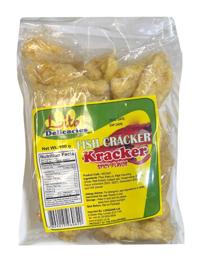 Lita's Fish Cracker Spicy (100g)
