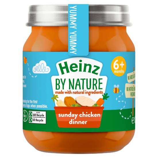 Heinz Nature Sunday Chicken Dinner Baby Food Jar 6+ Months
