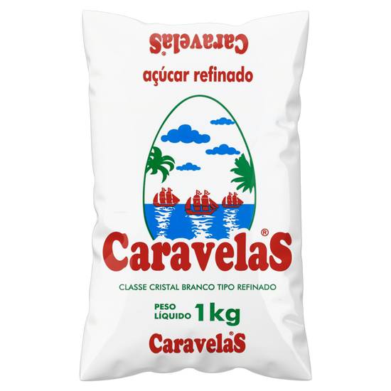 Caravelas açúcar branco refinado (1 kg)