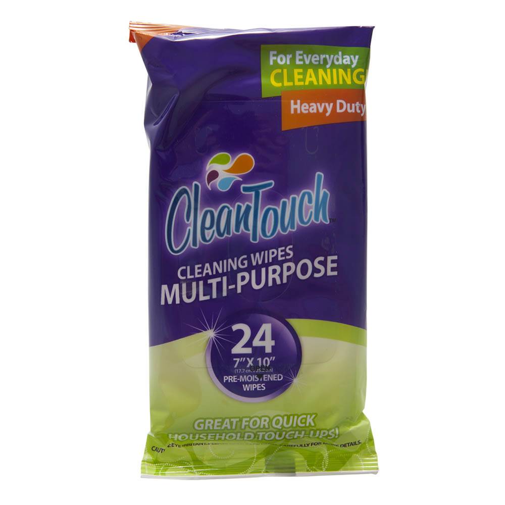 Clean Touch Multipurpose Wipes Heavy Duty (24 ct)