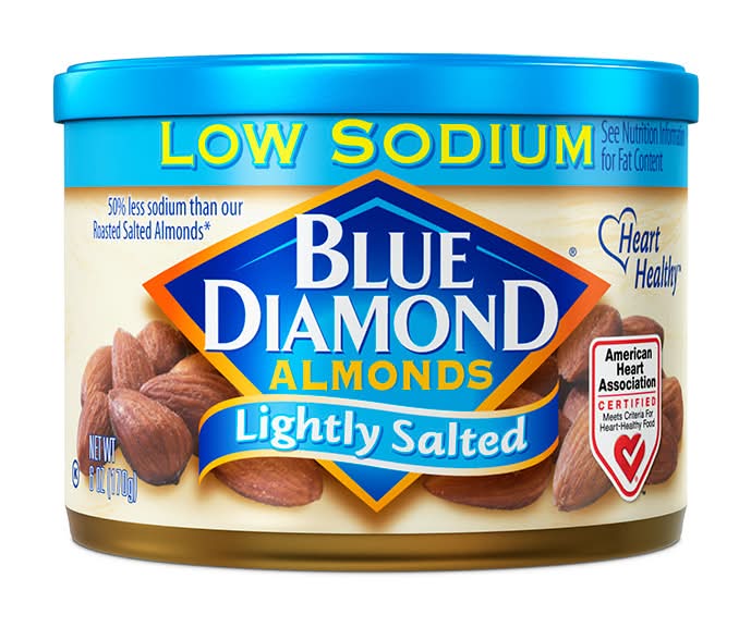 Blue Diamond Low Sodium Almonds, Lightly Salted (6 oz)