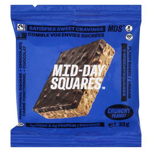 Mid-day squares barre énergétique aux arachides croquant