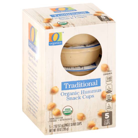 O Organics Traditional Hummus Snack Cups (5 ct)