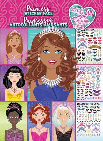 Princess Create A Face Sticker Book