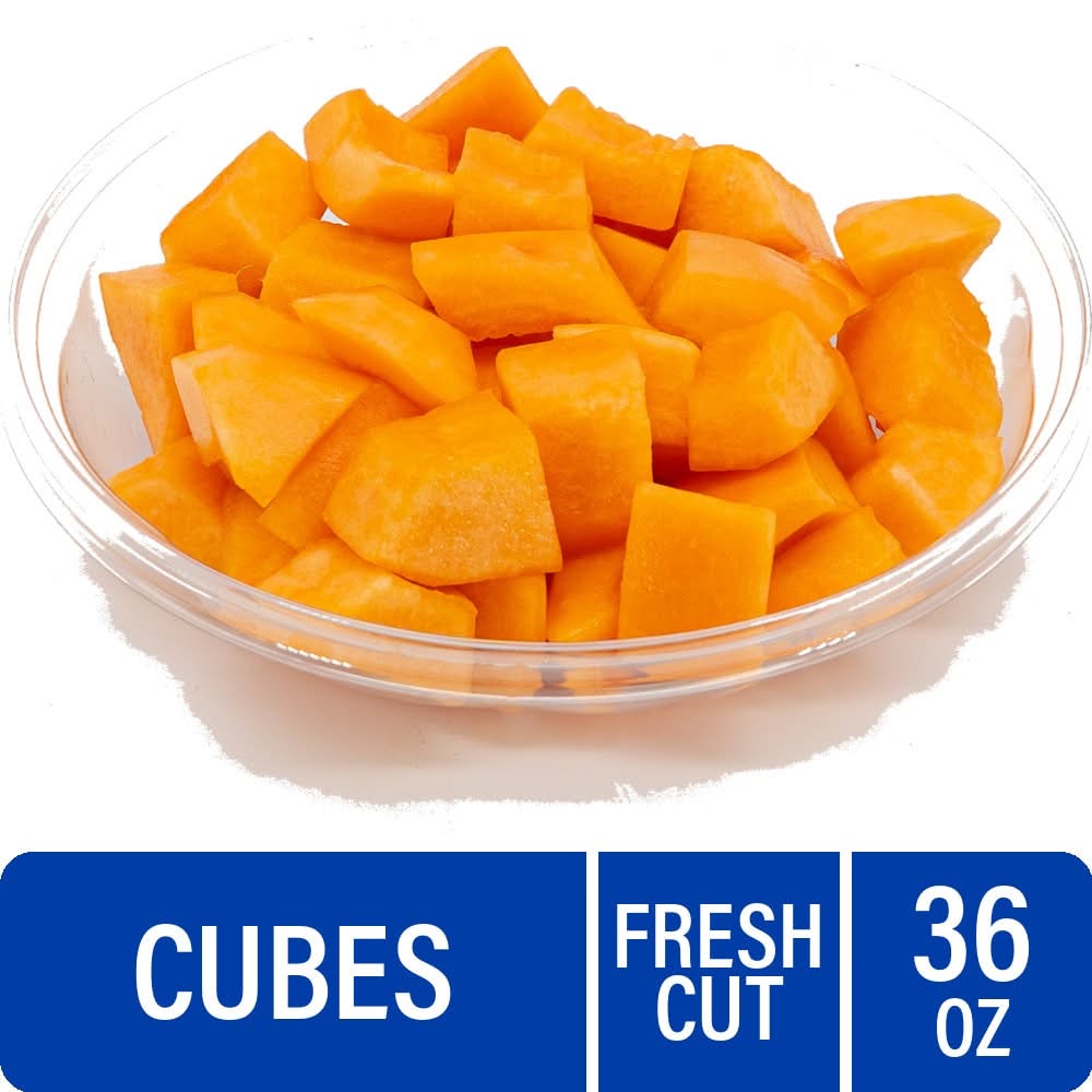 Cantaloupe Cubes Fresh Cut In Store Daily