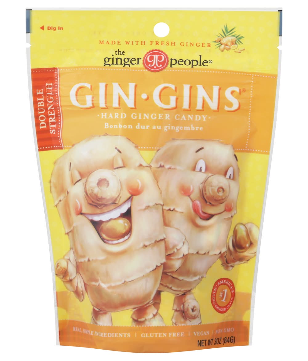 The Ginger People Gin Gins Double Strength Hard Ginger Candy (3 oz)