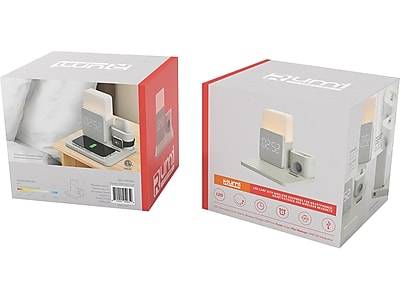 Rumi Lighting Led Desk Lamp, 7.95", Light Gray