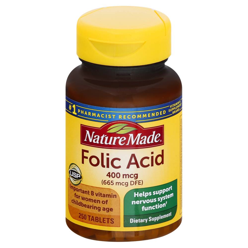 Nature Made Folic Acid Tablets (250 ct)