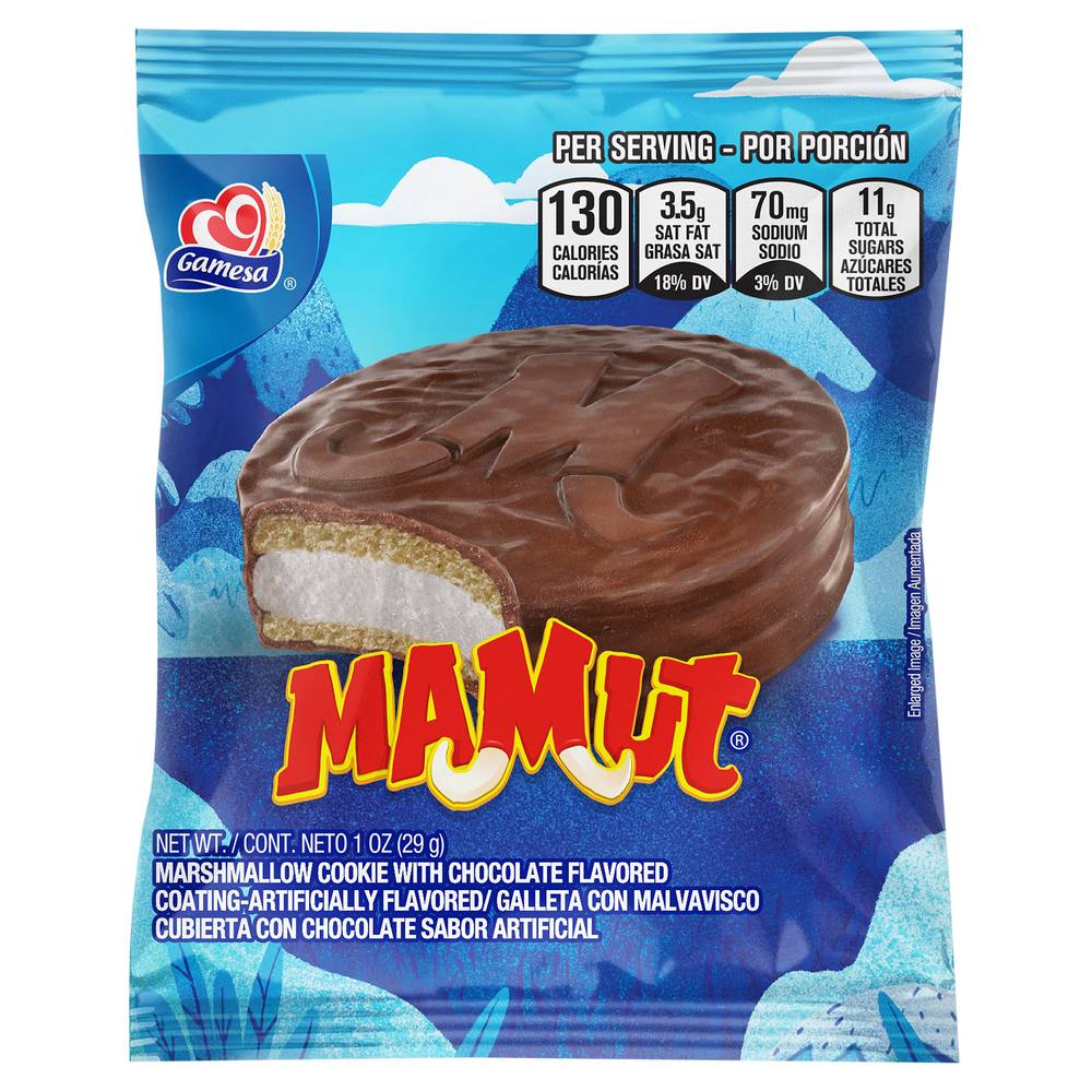 Gamesa Mamut Marshmallow Cookie, Chocolate (1 oz)