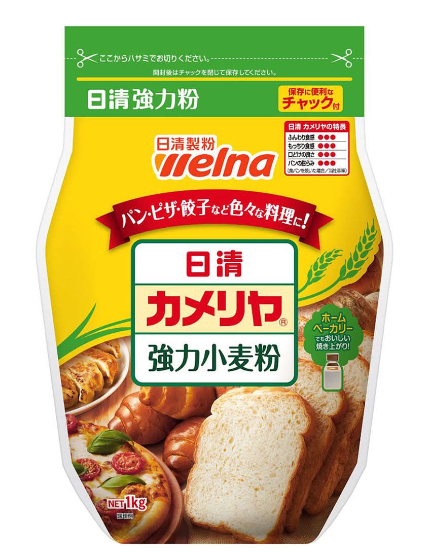 日清 カメリヤ 強力小麦粉 チャック付 (1kg)