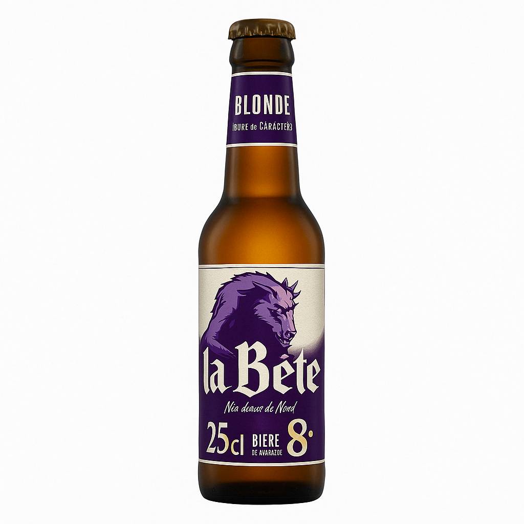 La Bête Blonde – Bière de Caractère (25cl)  8° 🍺🐺