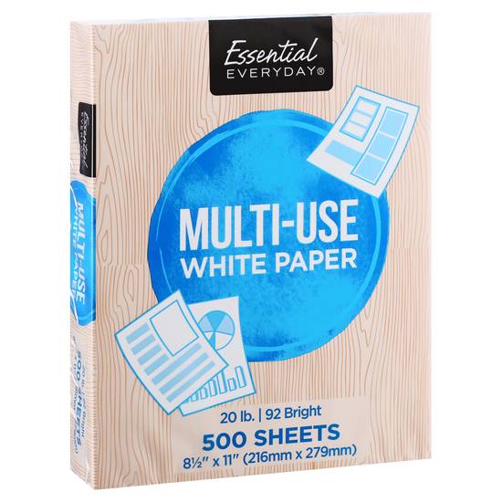 Essential Everyday Multi-Use White Paper (500 ct)