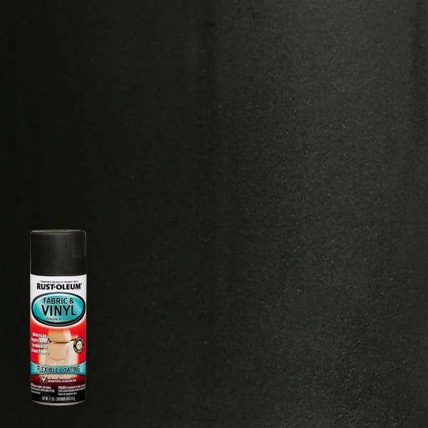 Rust-Oleum Automotive Vinyl & Fabric Flat Black Spray Paint-248919,11 oz