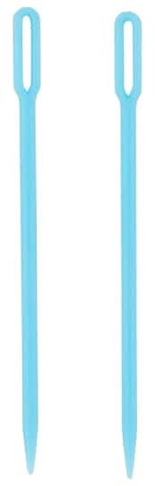 Loops & Threads Plastic Yarn Needles, 7.7 cm, Blue (2 ct)