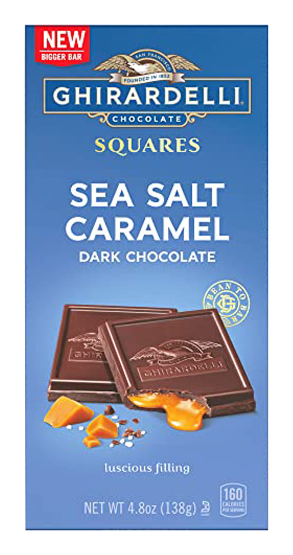 Ghirardelli Chocolate® Sea Salt Caramel Dark Chocolate Squares 4.8oz