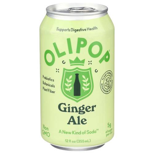 Olipop Ginger Ale Prebiotic Sparkling Tonic