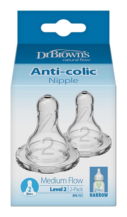 Tetines en silicone de dr. brown's standard, niveau 2 paquet de 2 (tetine standard niveau 2) - dr. brown's standard level 2 silicone nipples- 2 pk (dr. b standard level 2 nipples)