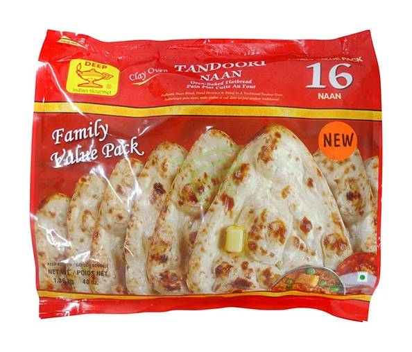 Deep Frozen Tandoori Naan 16Pcs FP