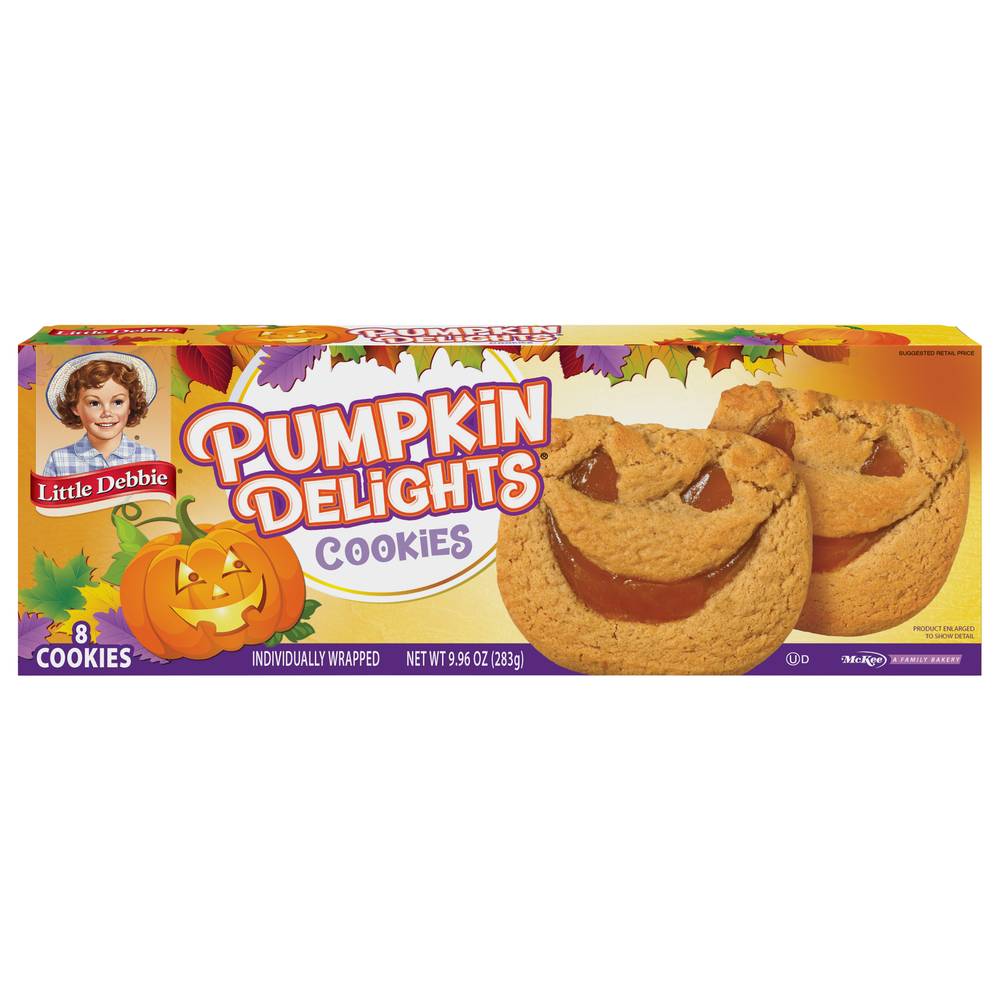 Little Debbie Pumpkin Delights Cookies, Pumpkin (9.96 oz)